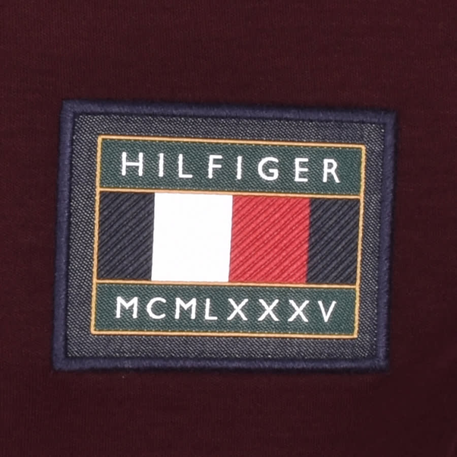 Alternative Image for ProductTommy Hilfiger Icon Badge Polo T Shirt Burgundy3